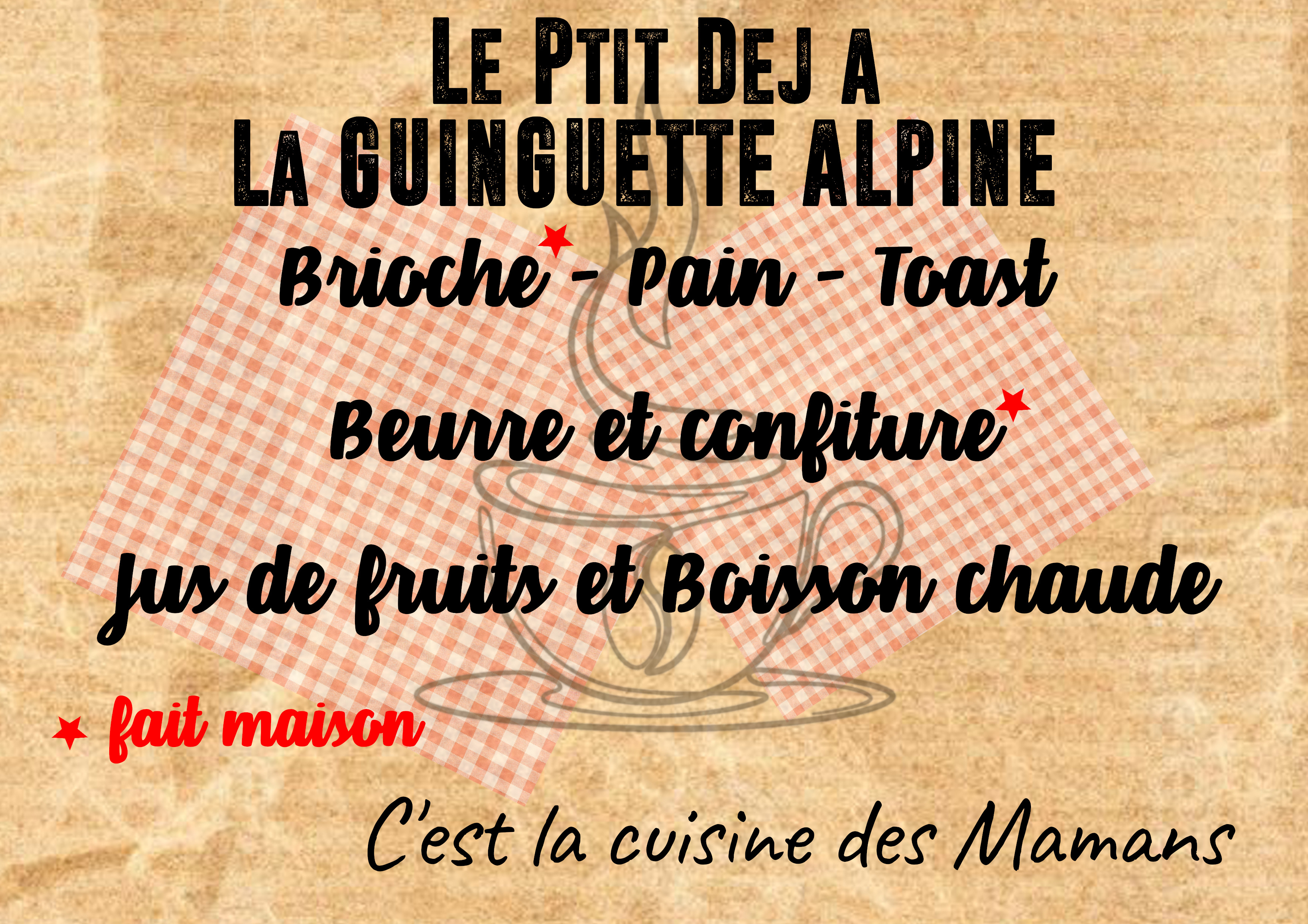 Menu du 